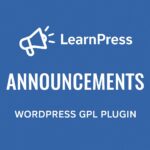 LearnPress - Announcements – WordPress GPL Plugin