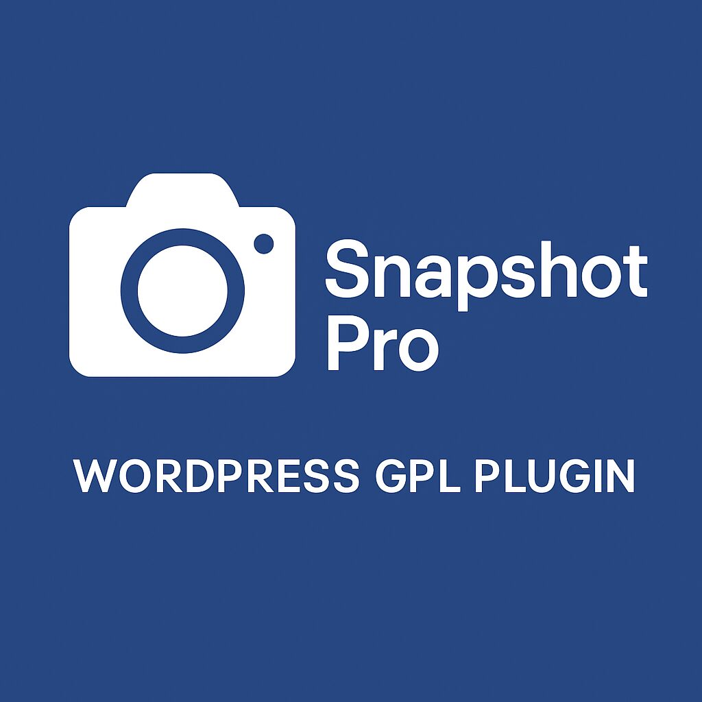 Snapshot Pro – WordPress GPL Plugin