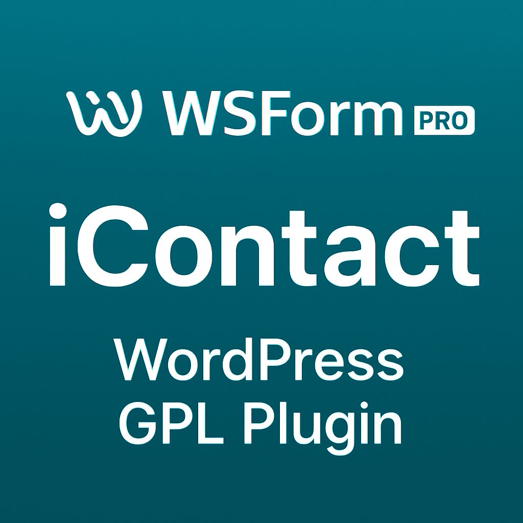 WS Form PRO - iContact – WordPress GPL Plugin