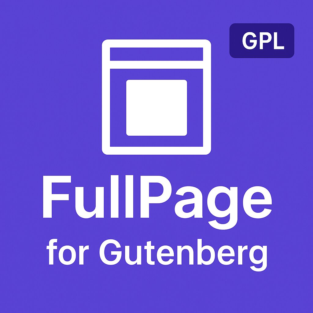 FullPage for Gutenberg GPL