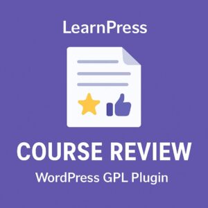 LearnPress - Course Review – WordPress GPL Plugin