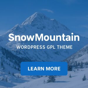 SnowMountain – WordPress GPL Theme