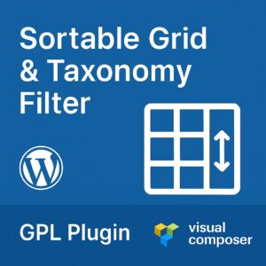 Visual Composer - Sortable Grid & Taxonomy filter – WordPress GPL Plugin