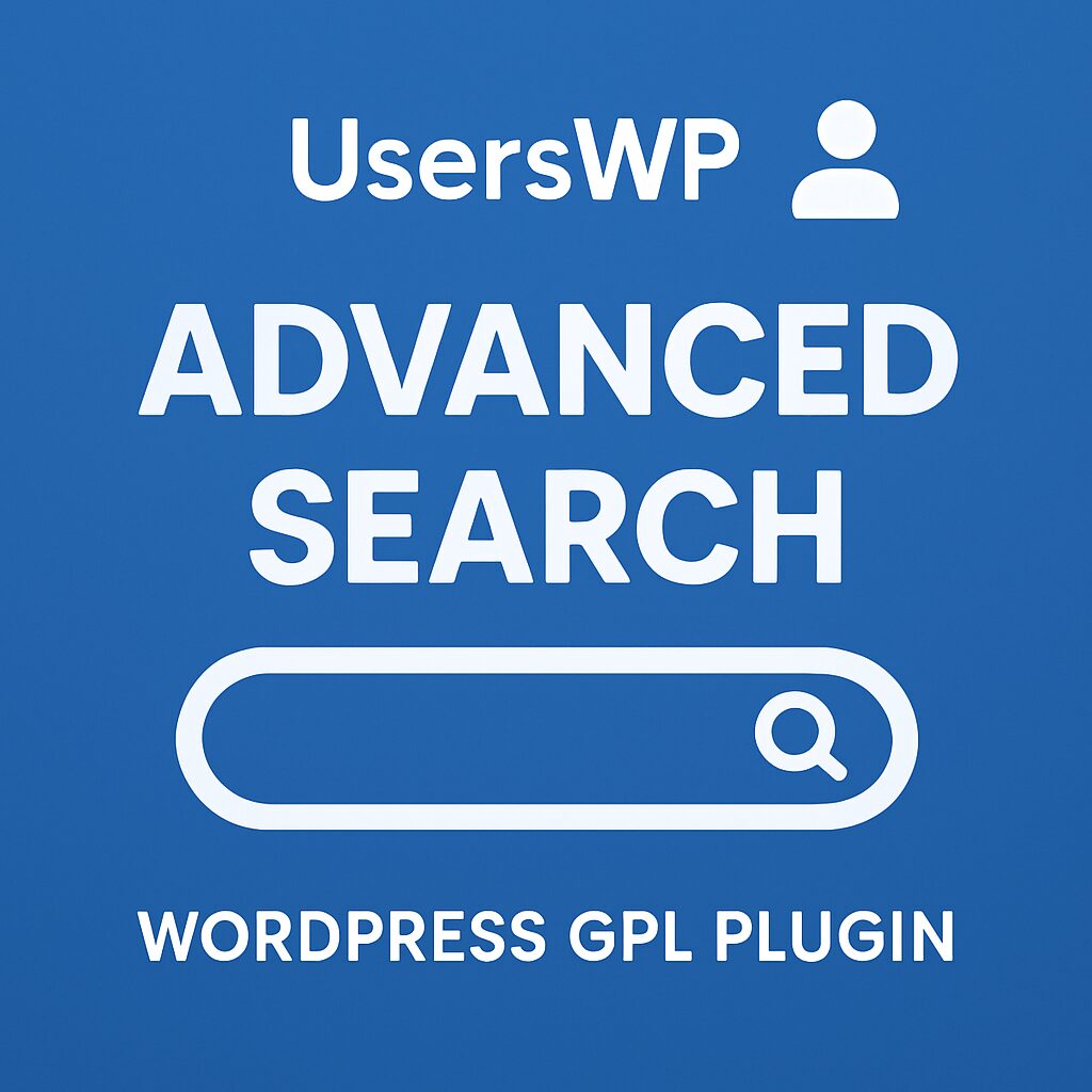 UsersWP - Advanced Search – WordPress GPL Plugin