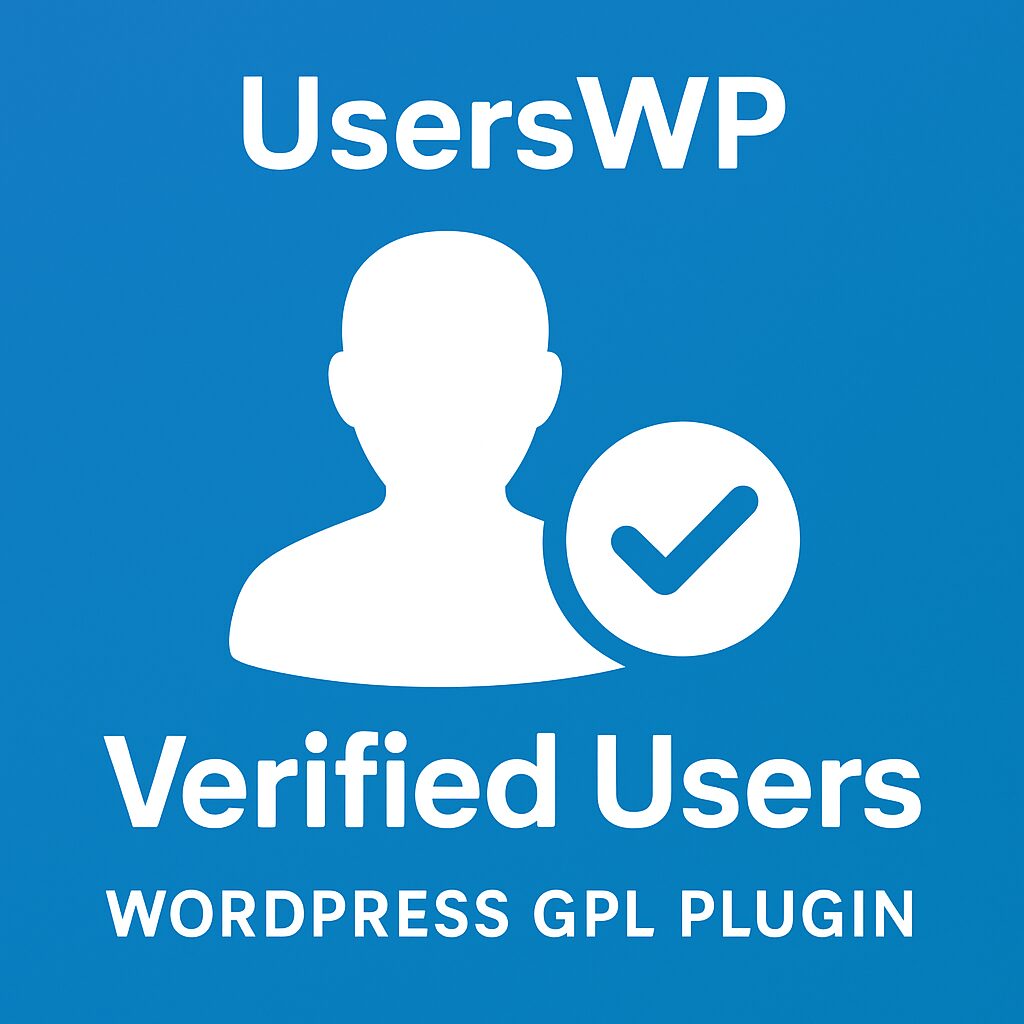 UsersWP - Verified Users – WordPress GPL Plugin