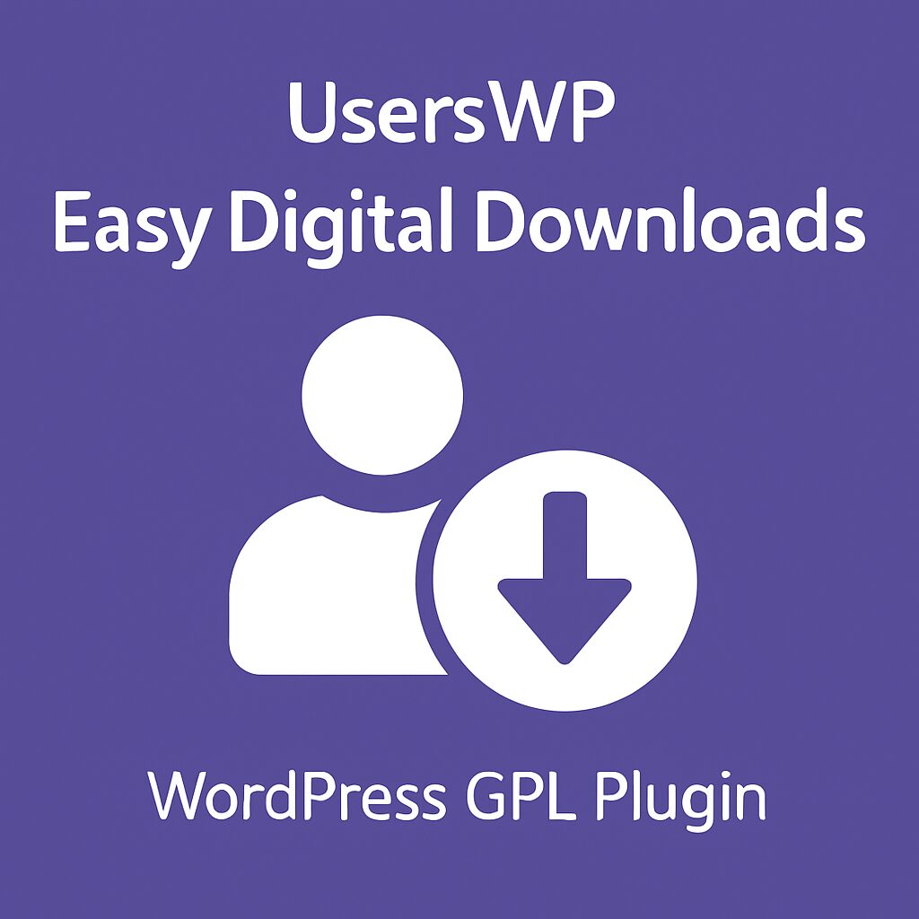 UsersWP - Easy Digital Downloads – WordPress GPL Plugin