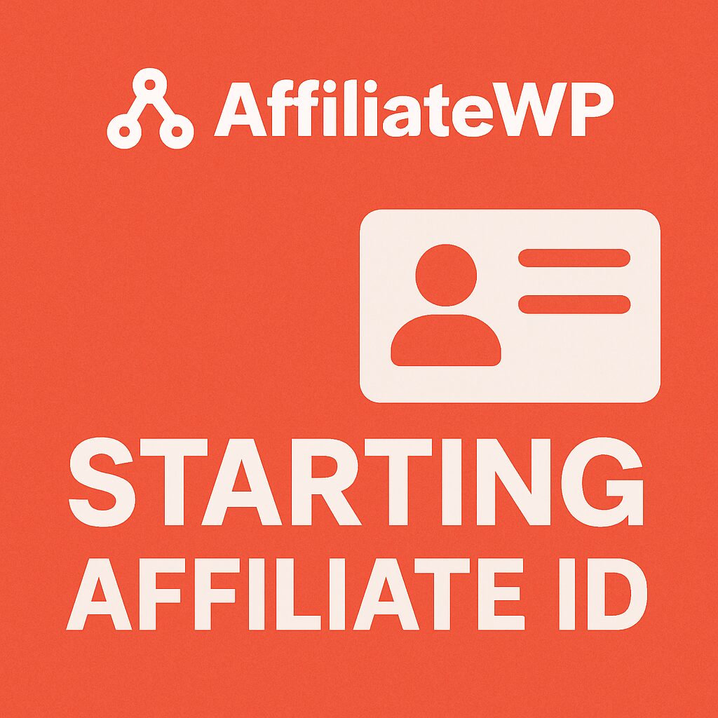 AffiliateWP - Starting Affiliate ID – WordPress GPL Plugin