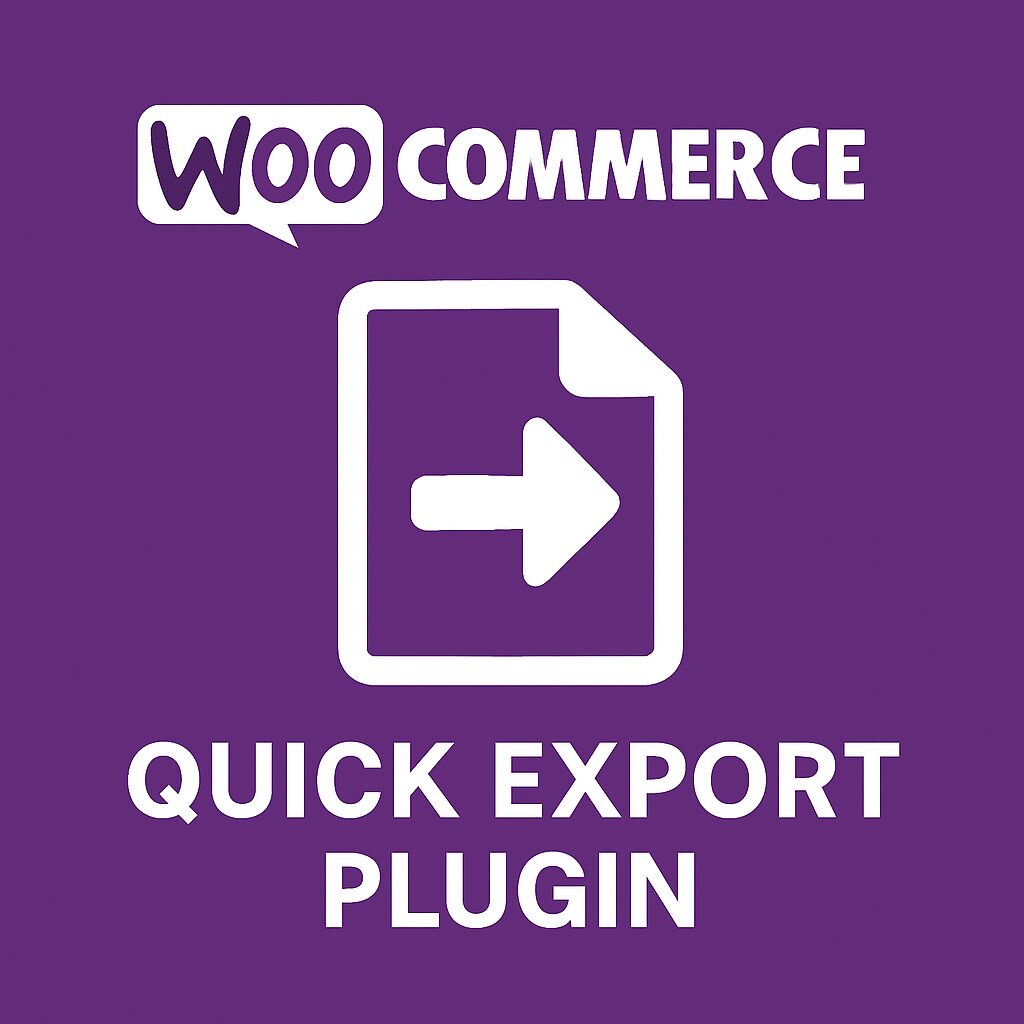 WooCommerce Quick Export Plugin – WordPress GPL Plugin