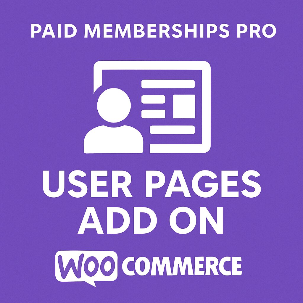 Paid Memberships Pro - User Pages Add On – WordPress GPL Plugin