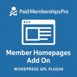 Paid Memberships Pro - Member Homepages Add On – WordPress GPL Plugin