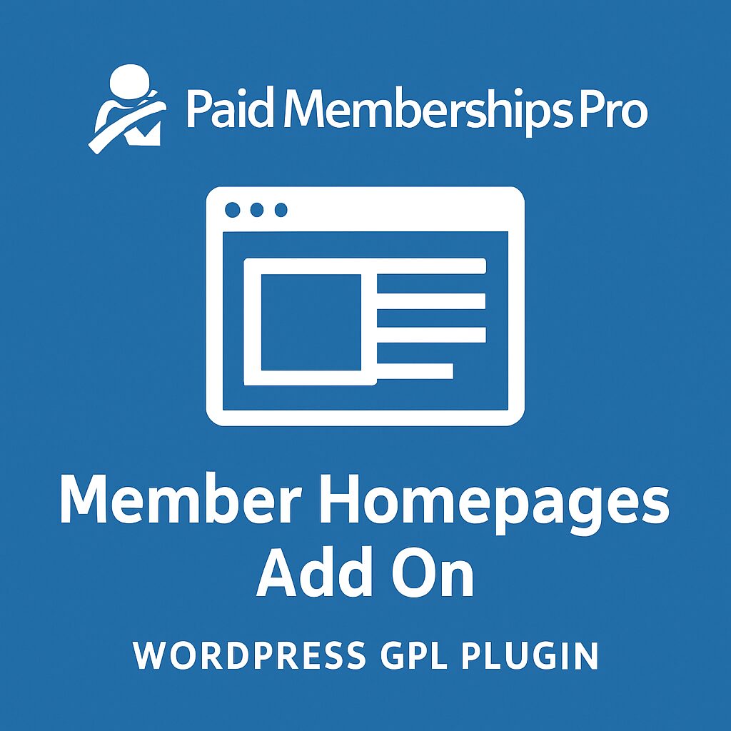 Paid Memberships Pro - Member Homepages Add On – WordPress GPL Plugin