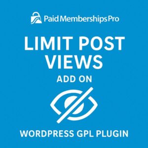 Paid Memberships Pro - Limit Post Views Add On – WordPress GPL Plugin