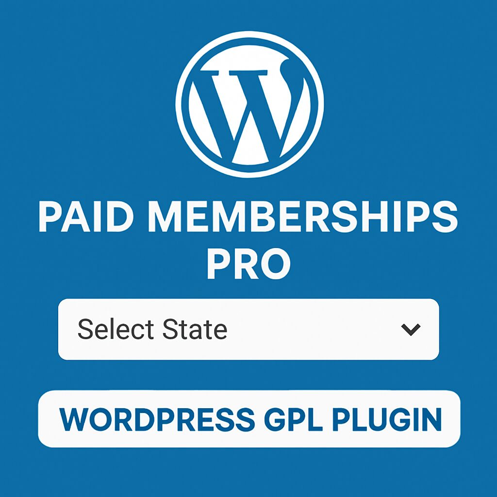 Paid Memberships Pro - State Dropdowns – WordPress GPL Plugin