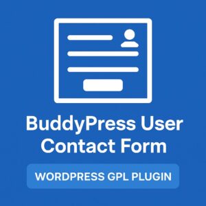 BuddyPress User Contact Form – WordPress GPL Plugin