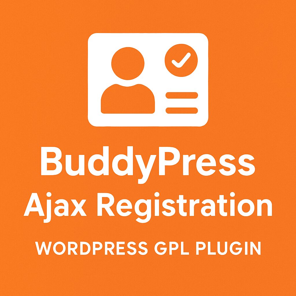 BuddyPress Ajax Registration – WordPress GPL Plugin
