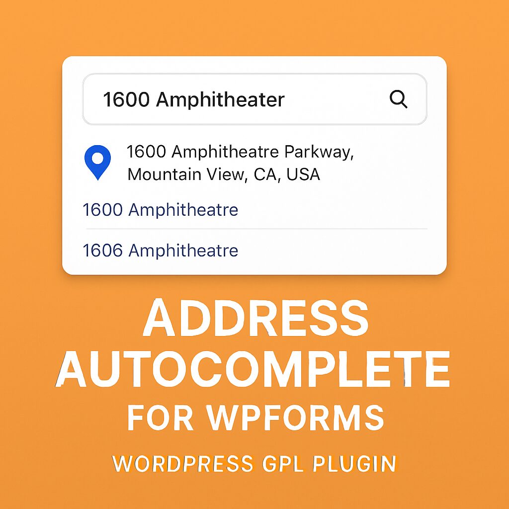 Address Autocomplete for WPForms – WordPress GPL Plugin