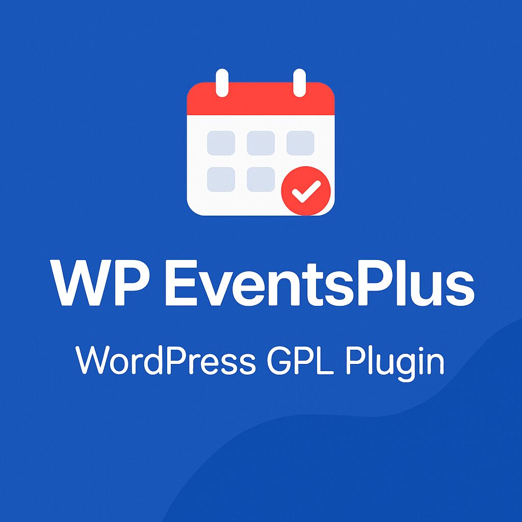 WP EventsPlus – WordPress GPL Plugin