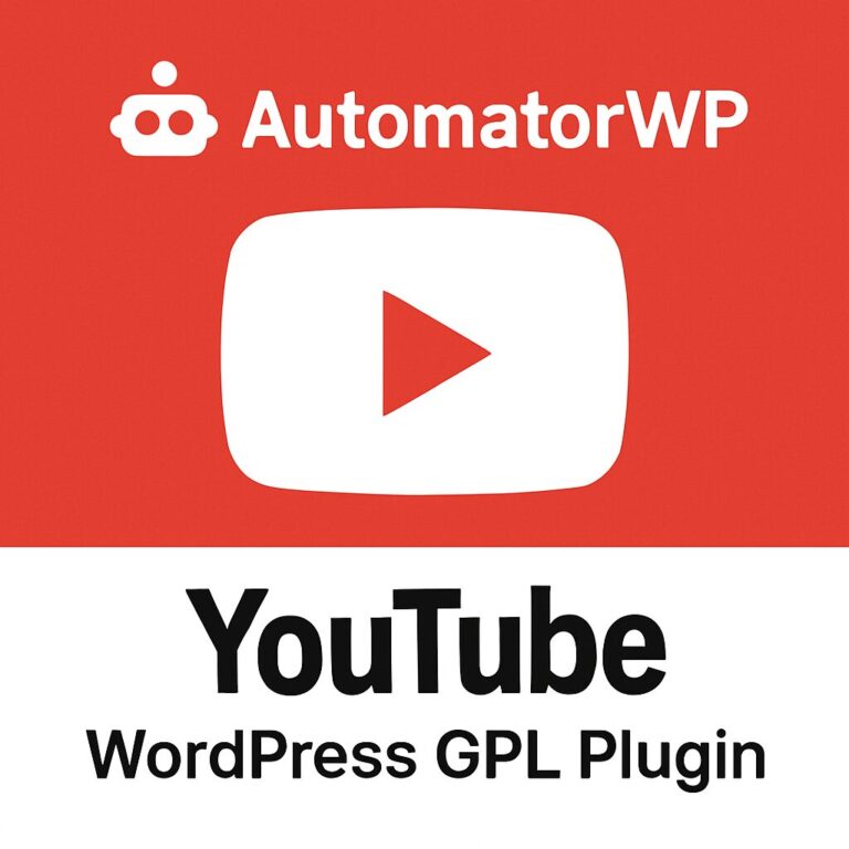 AutomatorWP - Youtube – WordPress GPL Plugin