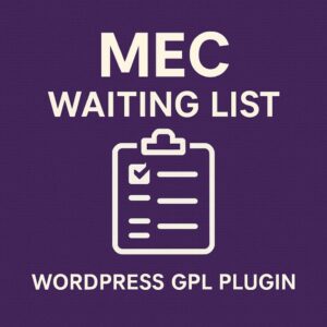 MEC Waiting List – WordPress GPL Plugin