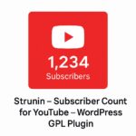 Struninn - Subscriber Count for YouTube – WordPress GPL Plugin