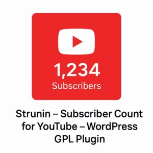 Struninn - Subscriber Count for YouTube – WordPress GPL Plugin