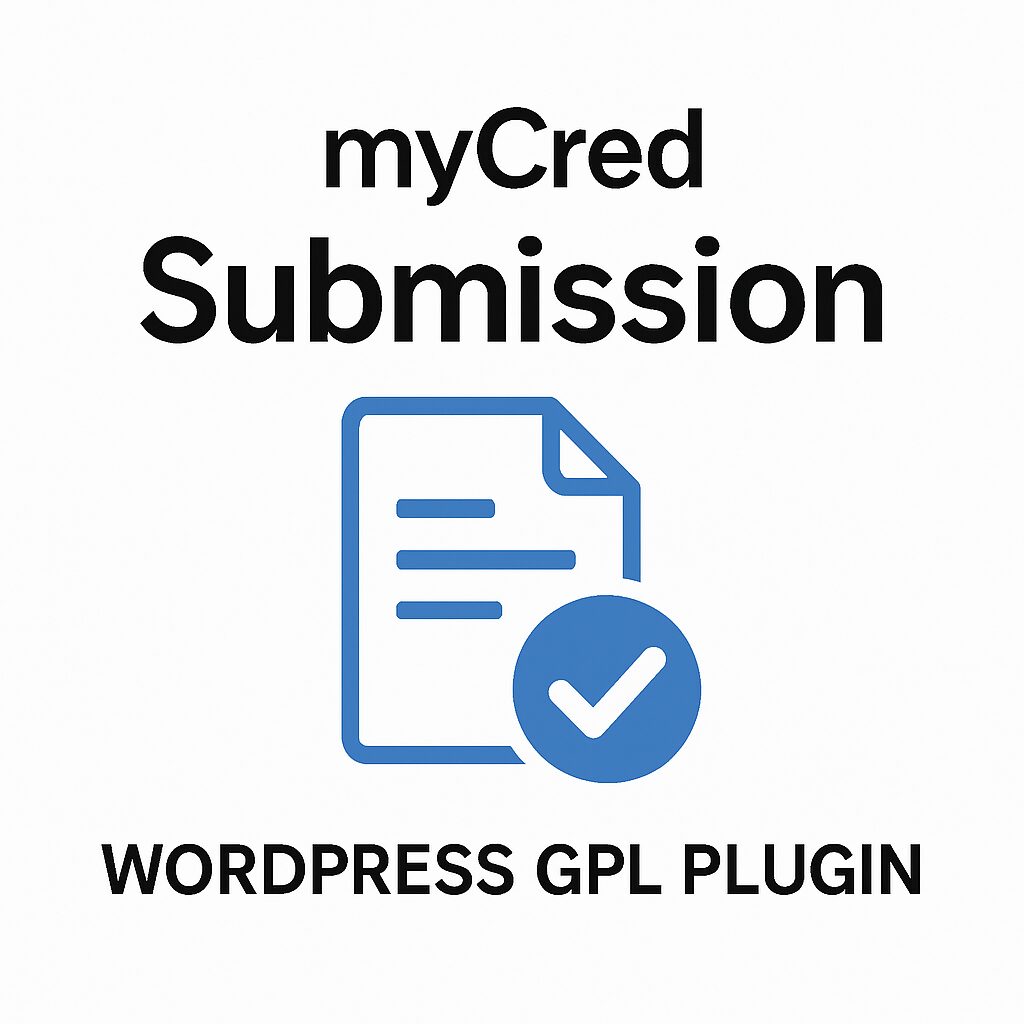 myCred Submission – WordPress GPL Plugin