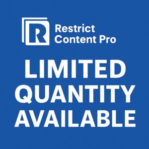 Restrict Content Pro - Limited Quantity Available – WordPress GPL Plugin