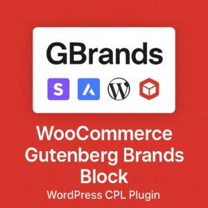 GBrands - WooCommerce Gutenberg Brands Block – WordPress GPL Plugin