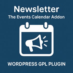Newsletter - The Events Calendar Addon – WordPress GPL Plugin