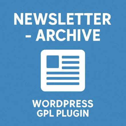 Newsletter - Archive – WordPress GPL Plugin