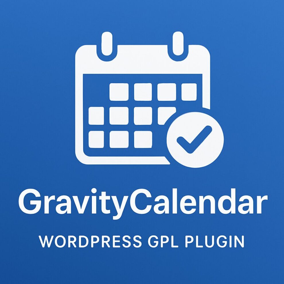 GravityCalendar – WordPress GPL Plugin