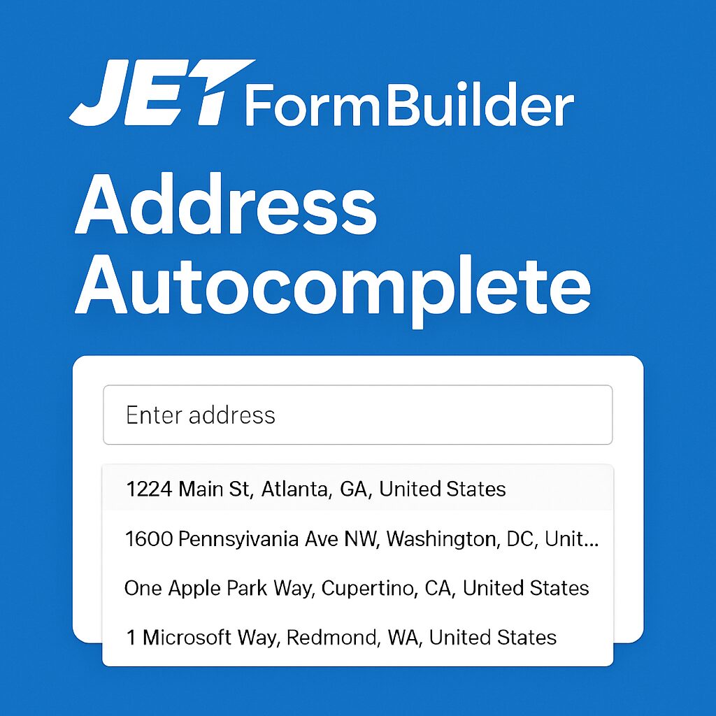 JetFormBuilder Address Autocomplete – WordPress GPL Plugin