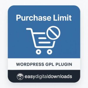 Easy Digital Downloads - Purchase Limit – WordPress GPL Plugin