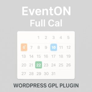 EventON - Full cal – WordPress GPL Plugin