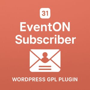 EventON - Subscriber – WordPress GPL Plugin