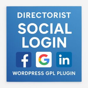 Directorist - Social Login – WordPress GPL Plugin