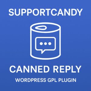 SupportCandy - Canned Reply – WordPress GPL Plugin