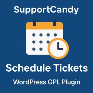 SupportCandy - Schedule Tickets – WordPress GPL Plugin