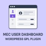 MEC User Dashboard – WordPress GPL Plugin