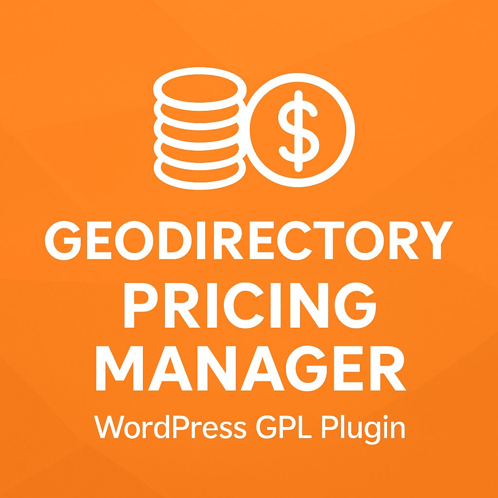 GeoDirectory Pricing Manager – WordPress GPL Plugin
