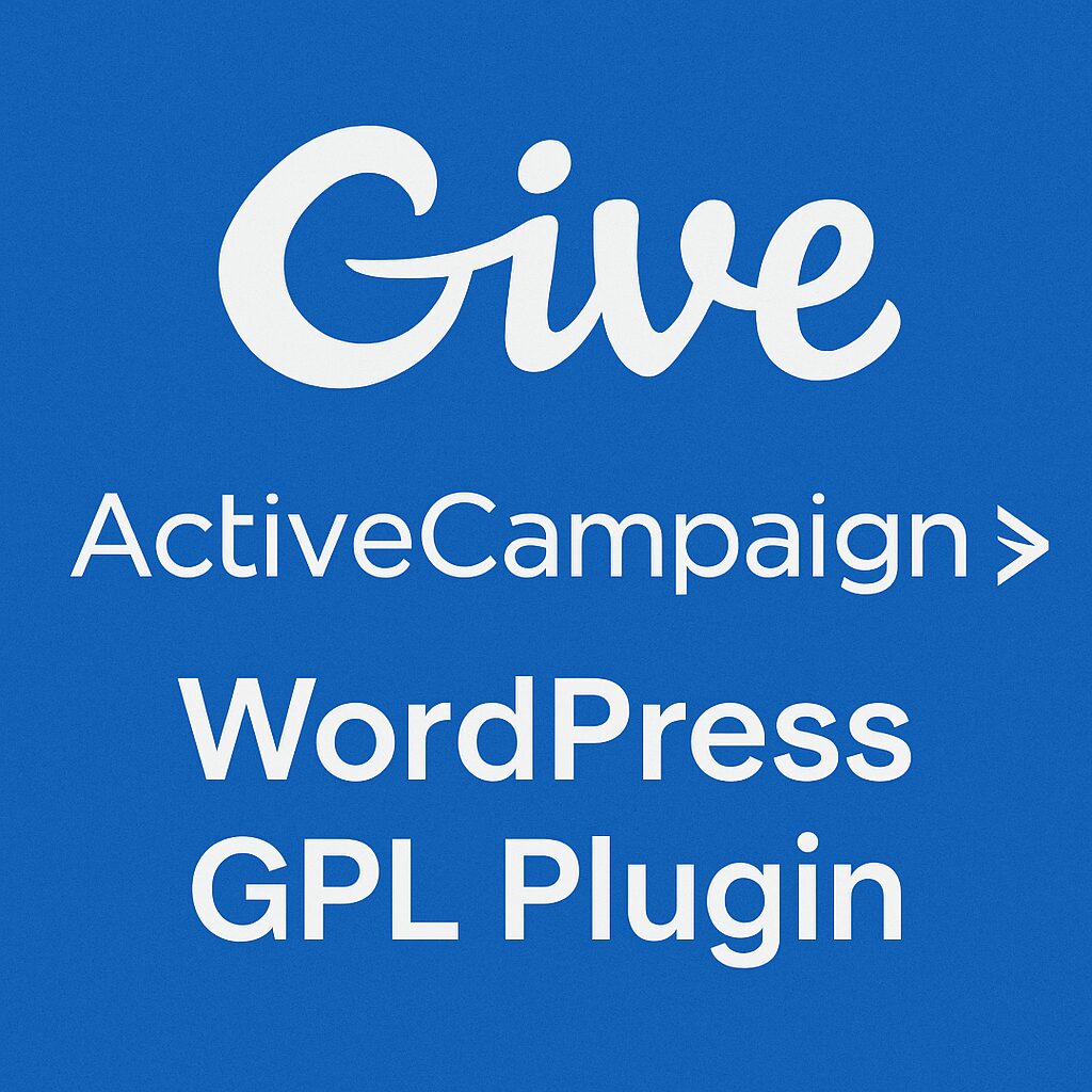 Give - ActiveCampaign – WordPress GPL Plugin