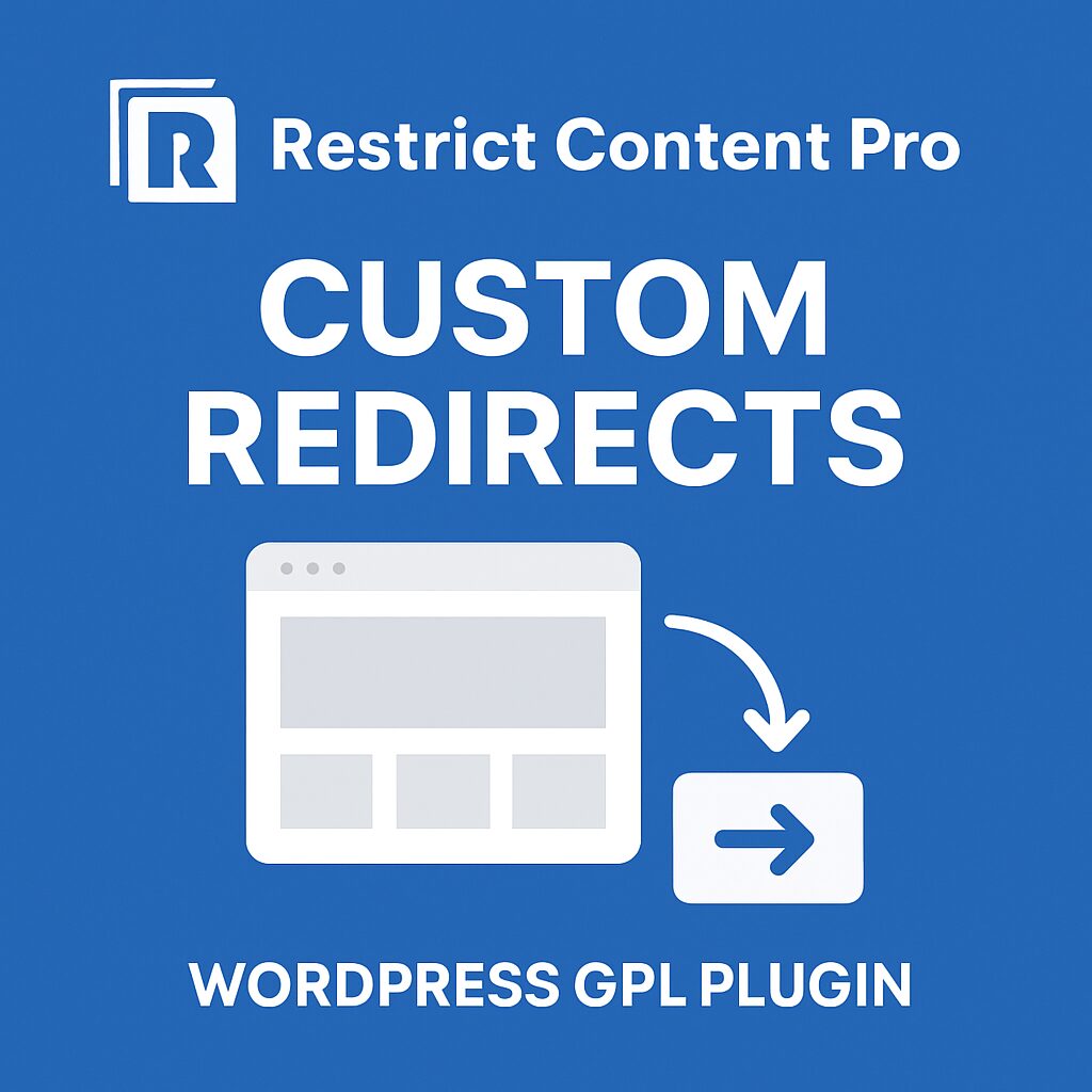 Restrict Content Pro - Custom Redirects – WordPress GPL Plugin