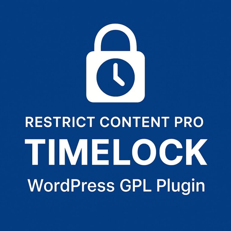 Restrict Content Pro - Timelock – WordPress GPL Plugin