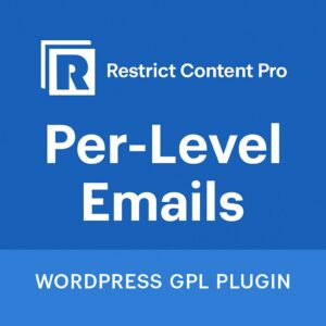 Restrict Content Pro - Per-Level Emails – WordPress GPL Plugin