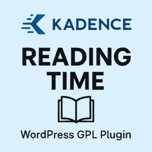 Kadence Reading Time – WordPress GPL Plugin