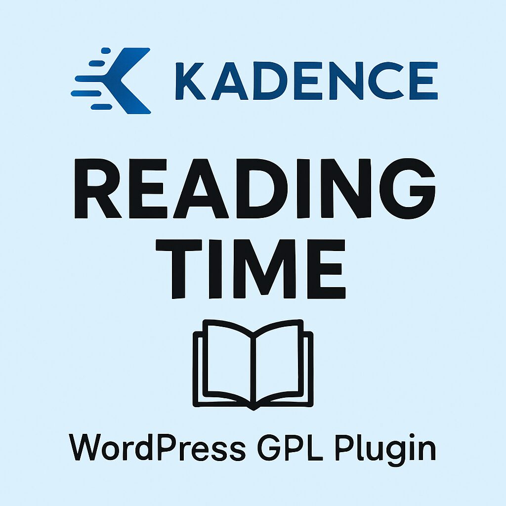Kadence Reading Time – WordPress GPL Plugin