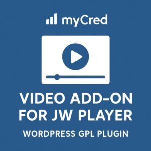 myCred Video Add-on For JW Player – WordPress GPL Plugin