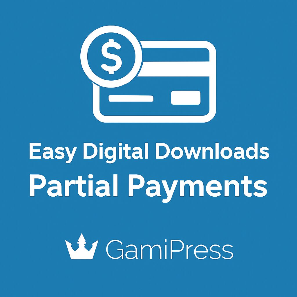 GamiPress - Easy Digital Downloads Partial Payments – WordPress GPL Plugin