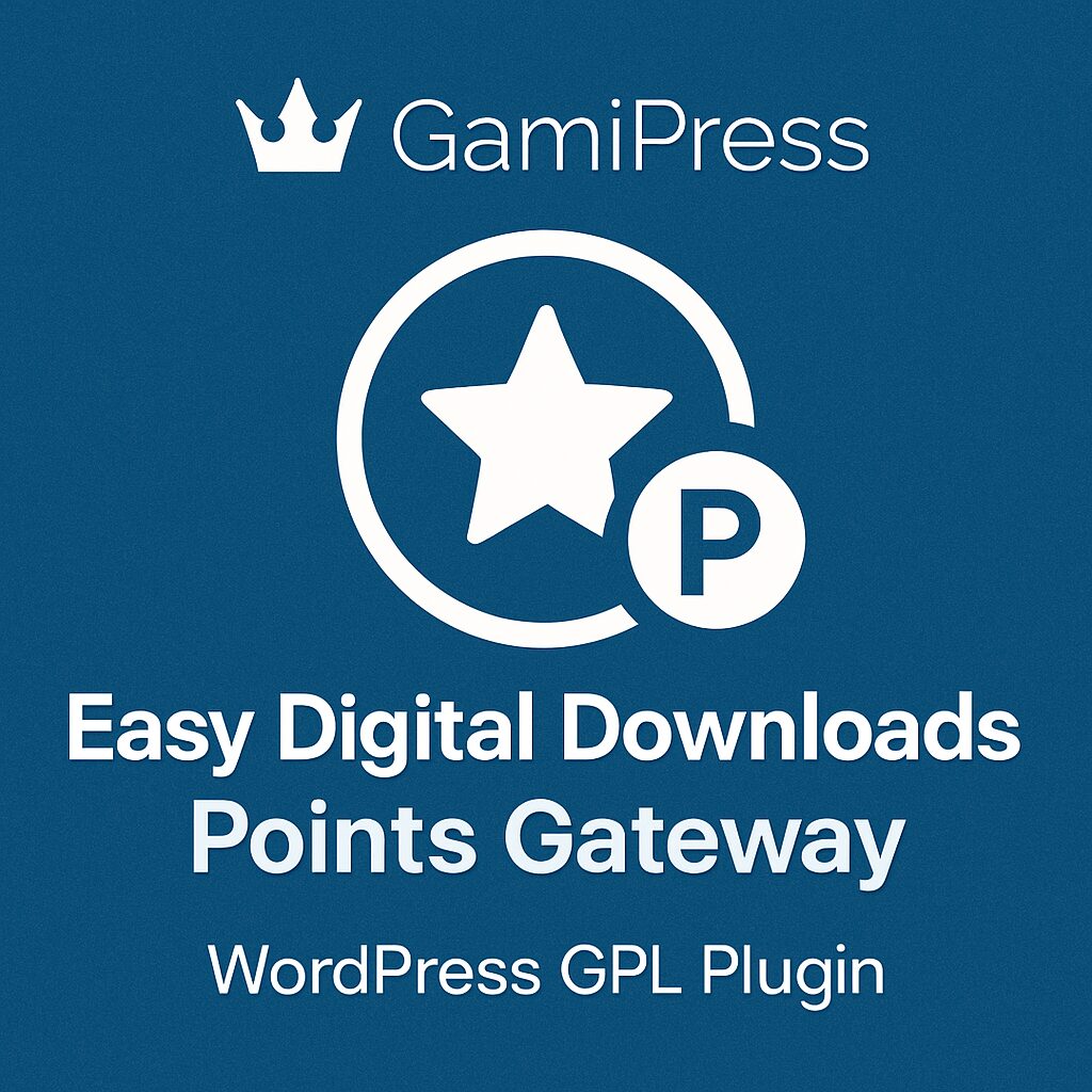 GamiPress - Easy Digital Downloads Points Gateway – WordPress GPL Plugin