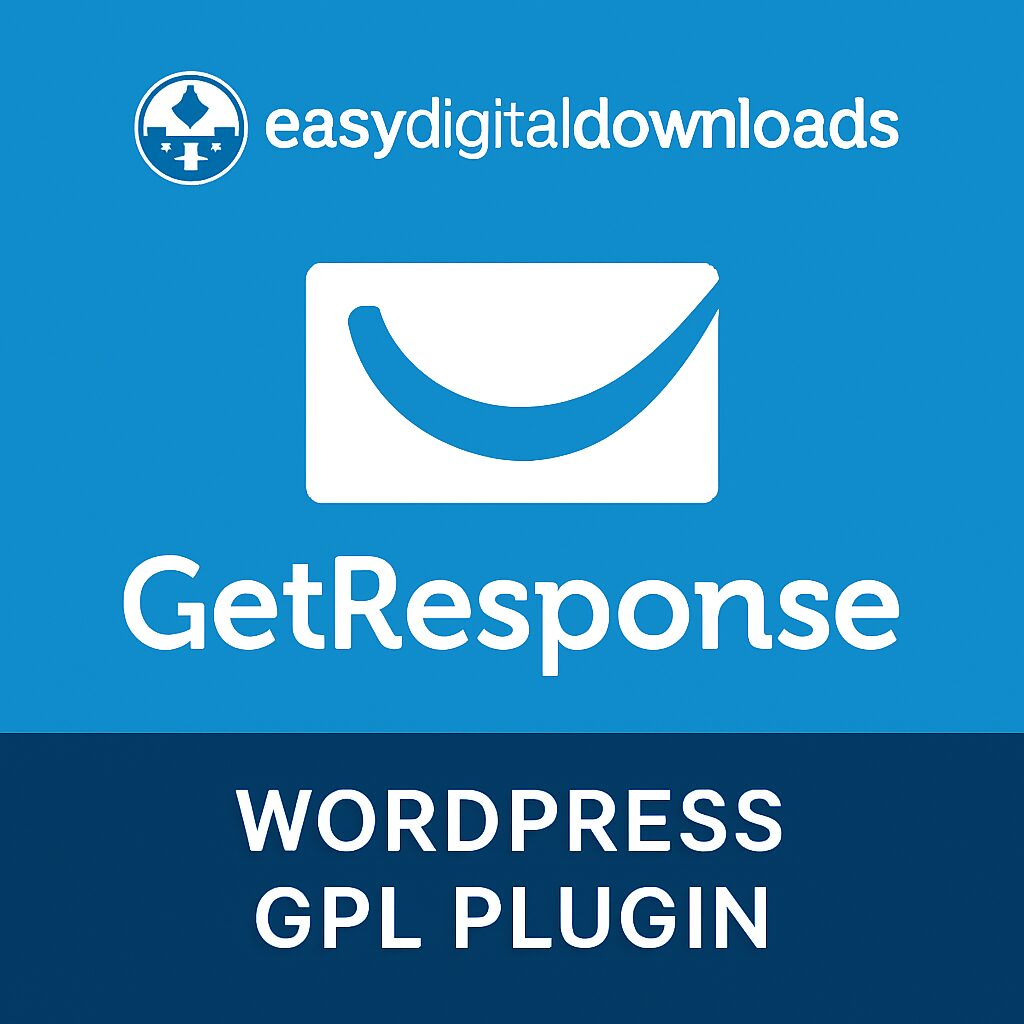 Easy Digital Downloads - GetResponse – WordPress GPL Plugin